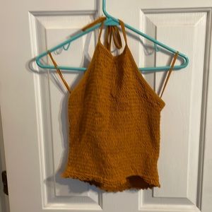 mustard Garage halter crop top - size L